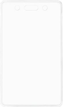Amazon Basics Vertical Clear Plastic ID Badge Holders, 2.55" x 4.41", Pack of 50