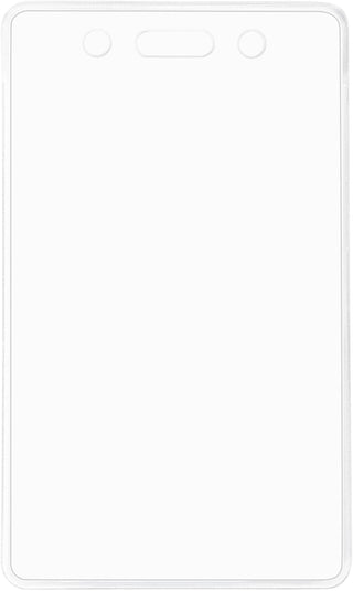 Amazon Basics Vertical Clear Plastic ID Badge Holders, 2.55" x 4.41", Pack of 50