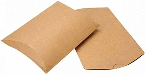 ClearBags Kraft Pillow Boxes 5" x 1.25" x 7" – Eco-Friendly Paper Gift Boxes – Recyclable Packaging for Cosmetics, Skincare, Soaps, Favors & Small Gifts – 25 Pack KPB78A