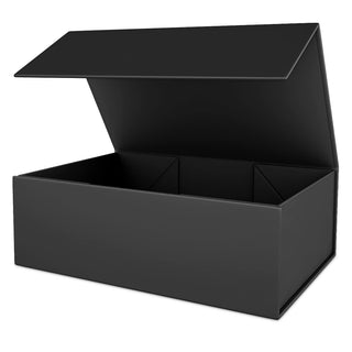White Gift Box 10" x 6" x 3" with Magnetic Closure Lid Gift Boxe for Presents,Bridesmaid Gifts Boxes,Cute Box,Birthday Box,Luxury for Gift Packaging, Magnetic Gift Boxe for Wrapping Gifts (White)