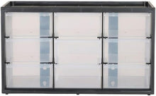 CRAFTSMAN Storage Organizer, 30 Small Drawer Modular Storage System, Easily Stackable, Plastic, Black, White (CMST40730)