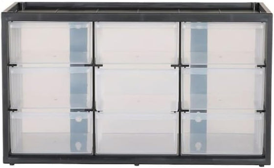 CRAFTSMAN Storage Organizer, 30 Small Drawer Modular Storage System, Easily Stackable, Plastic, Black, White (CMST40730) - hover image