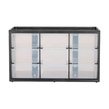CRAFTSMAN Storage Organizer, 30 Small Drawer Modular Storage System, Easily Stackable, Plastic, Black, White (CMST40730)