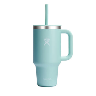 Hydro Flask Travel Tumbler with Handle, Lid and Straw - Insulated Stainless Steel in 32 Oz Trillium