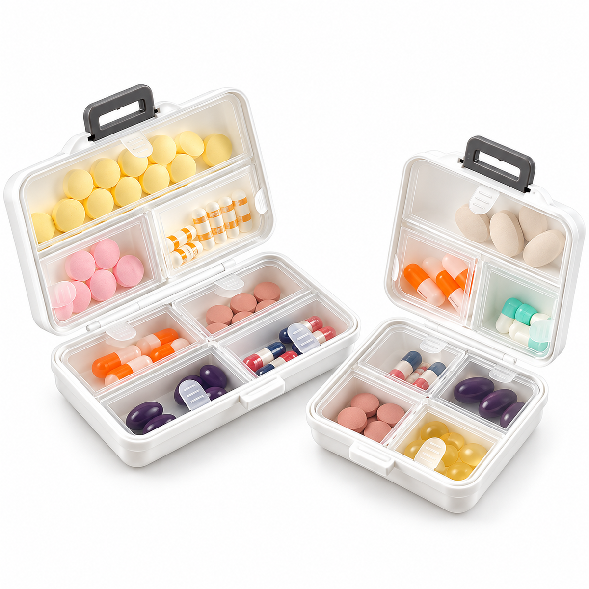 Portable Double-Seal Pill Organiser