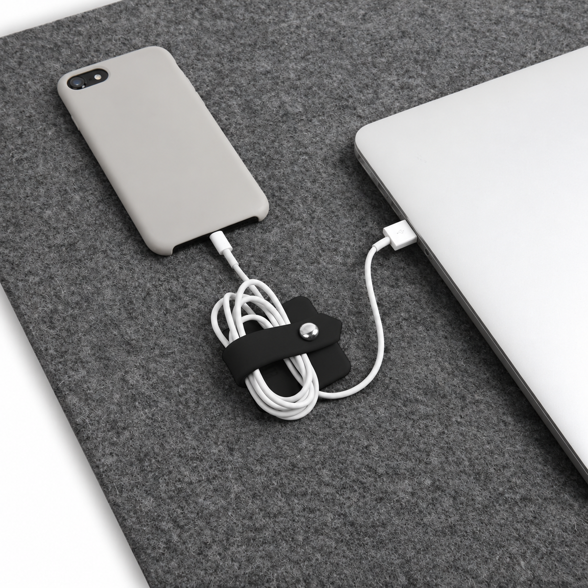 Mini PU Leather Cable Organizer