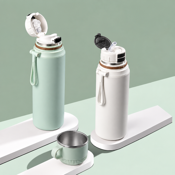 550ml FlipSip Stainless Steel Insulated Flask - hover image