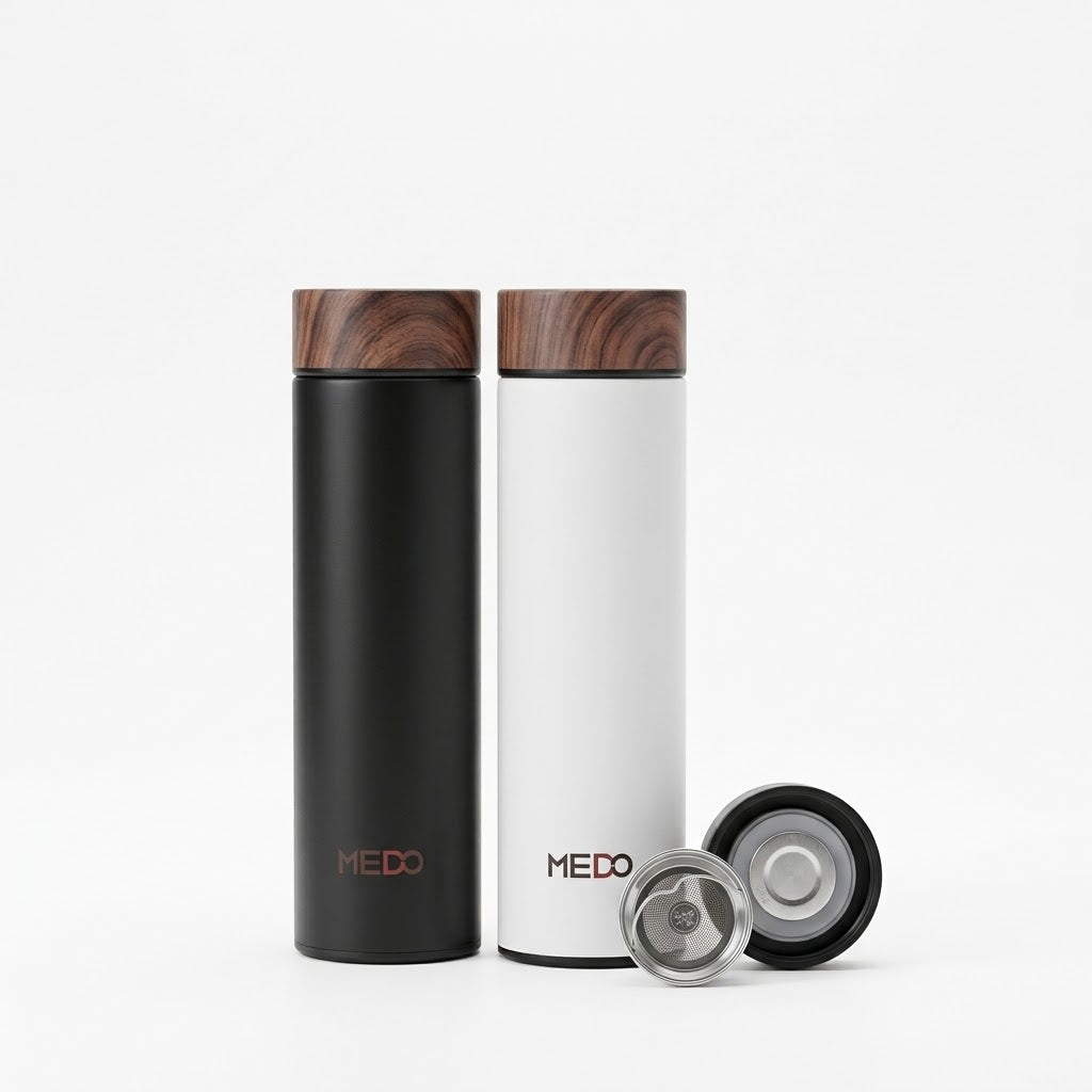 500ml Wooden Lid Stainless Steel Thermos