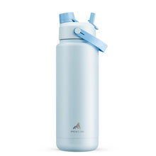 POWCAN 26 oz Insulated Water Bottle with 2-in-1 Straw and Spout Lid, Keep Cold 24H, Leak-Proof, Fits in Car Cup Holder, Stainless Steel Water Bottle for Sports, Travel, and School (Cotton Candy)