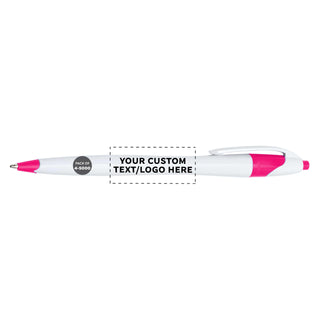 DISCOUNT PROMOS Personalized Ballpoint Pens Bulk Pack of 4-5,000 counts Black Ink, Slim & Curvy Design, Retractable, Ideal for Office, Corporate Merchandise, Tradeshows- Teal