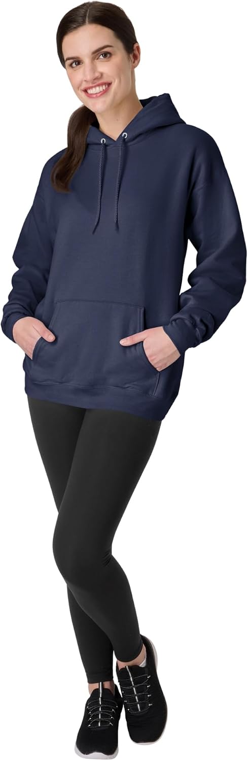 Hanes Men's EcoSmart Hoodie, Midweight Fleece, Pullover Hooded Sweatshirt