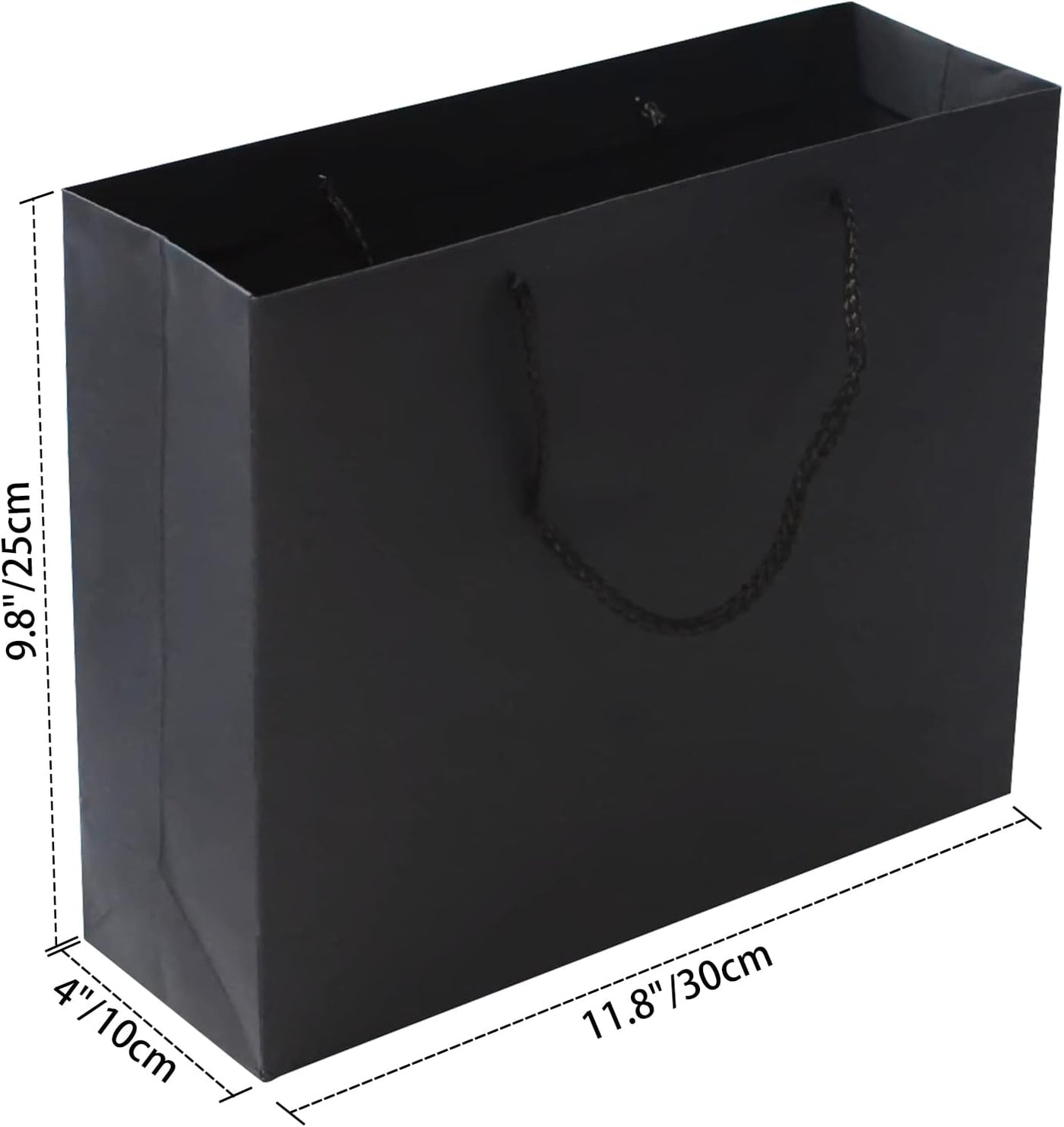 RUIFYRAY Black Luxury Magnetic Gift Box with Lid, Ribbons and Gift Bag, Medium Size-9.4x7x3 Inches, Great for Christmas, New Year, Wedding, Birthdays, Man