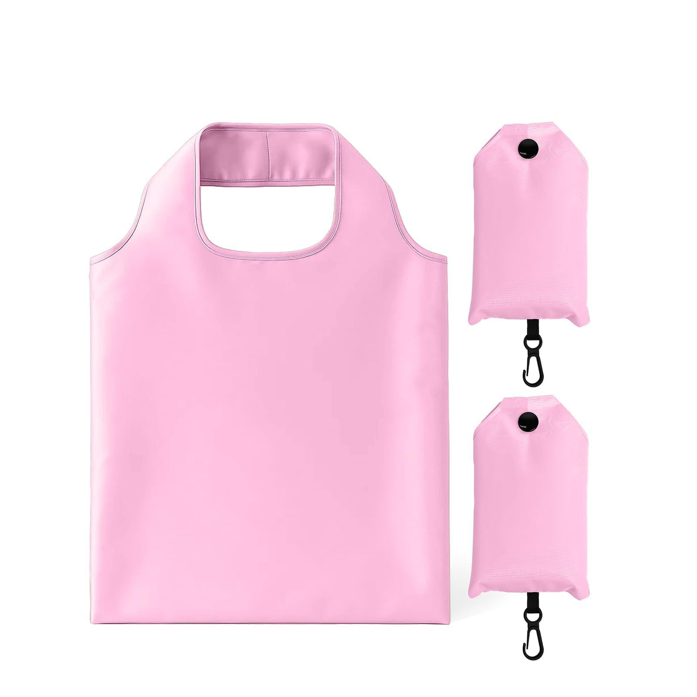 2 Pack Foldable Shopping Bag, Waterproof Reusable Grocery Tote Bag Holder,Nylon(Green A)