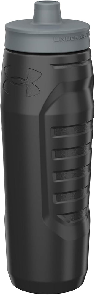 Under Armour Squeeze Water Bottles, 32 oz Water Bottles, Sideline Sports Water Bottle with Quick-Shot Lid, Quick & Easy Hydration, Gym Water Bottles, Squeeze Bottle, 1 32oz Bottle