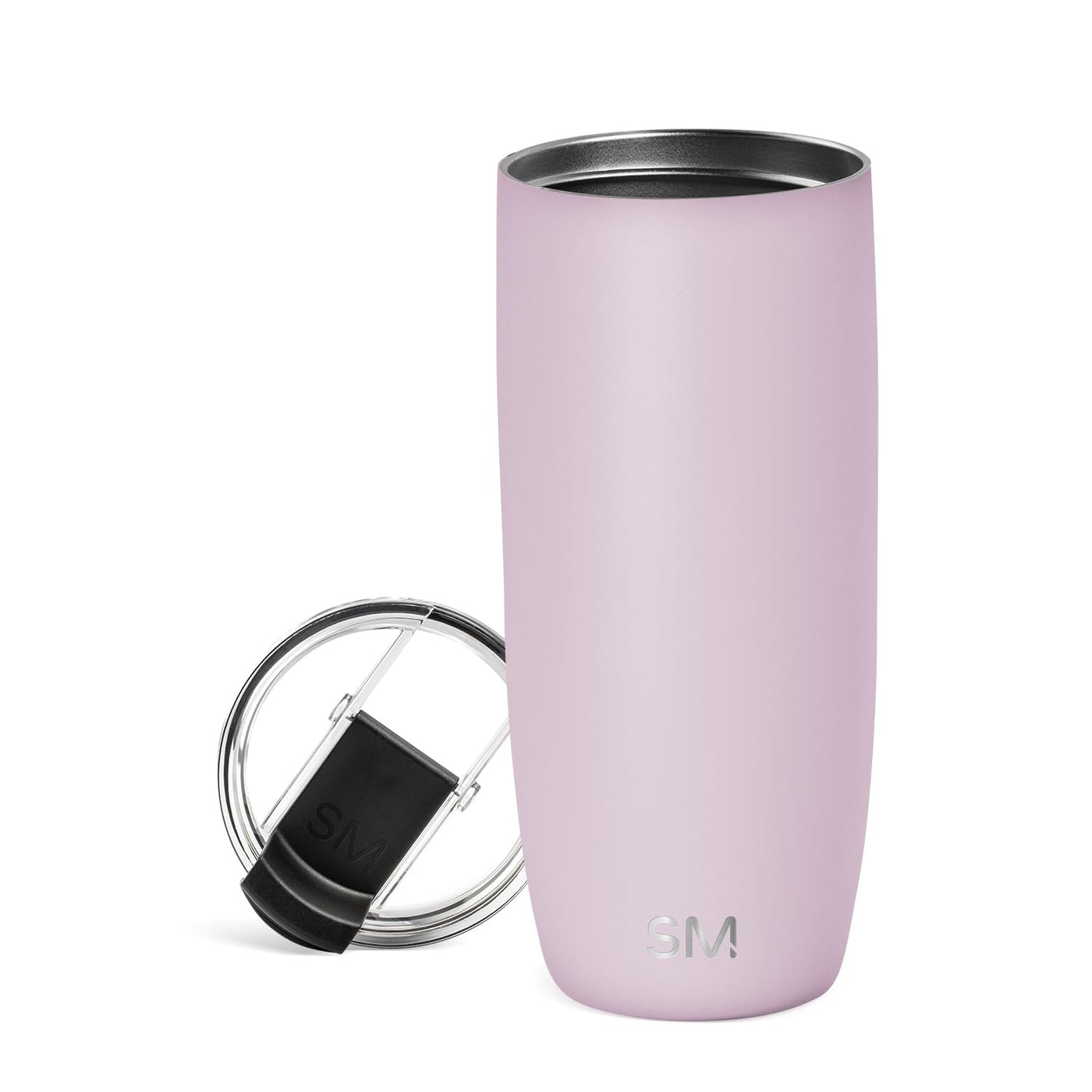 Simple Modern Voyager Tumbler with Flip Lid | Travel Coffee Mug | Insulated Stainless Steel Cold Brew Iced or Hot Coffee Cup | Gifts for Women Men Her Him | 16oz, Almond Birch