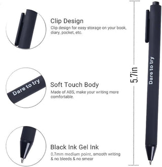 14 Pack Inspirational Pens with Motivational Quotes | Vibrant Colors Black Ink Pens | Uplifting Stationery for Teachers, Students, Office & Classroom Supplies