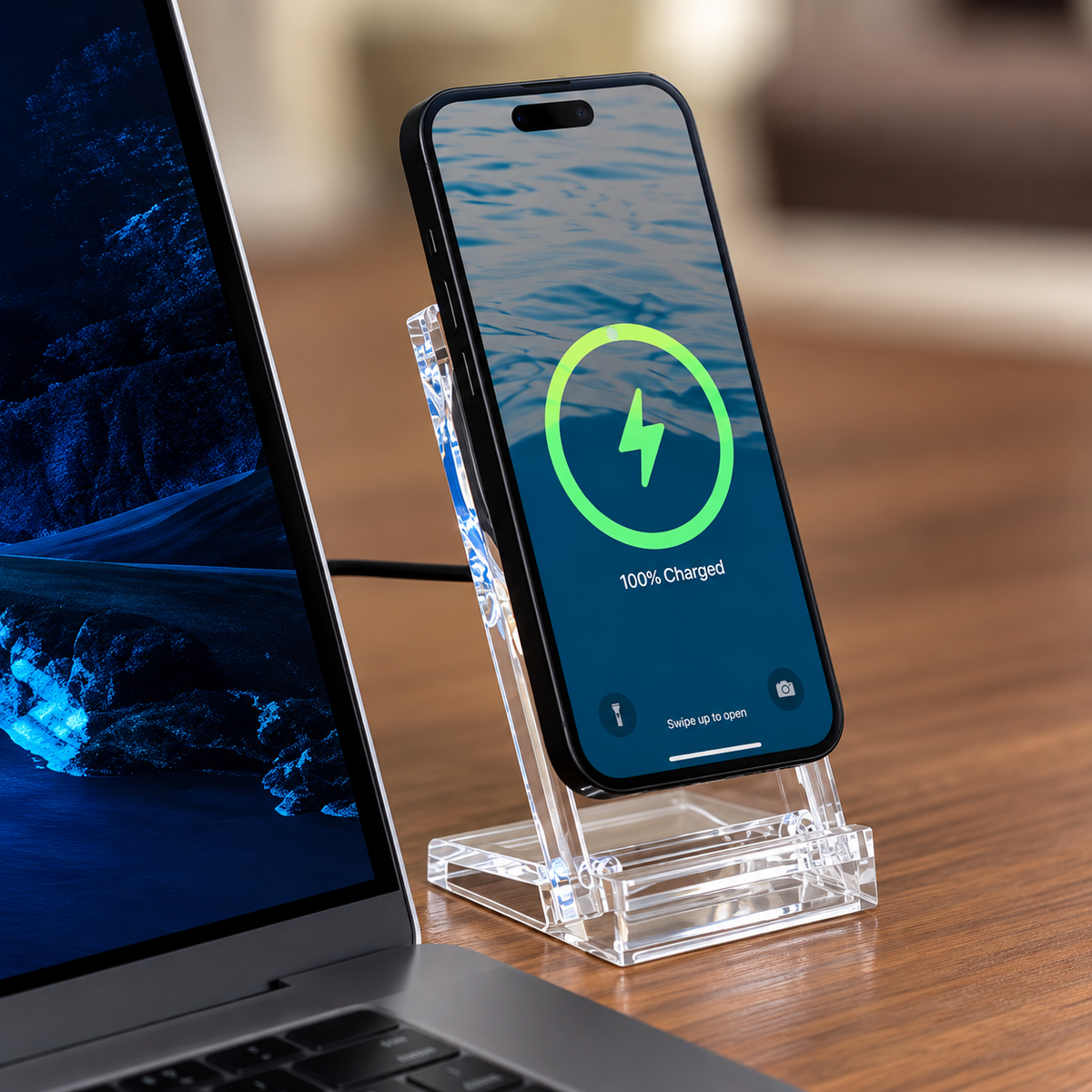 MagStand 15W Acrylic Wireless Charger
