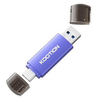 KOOTION USB C Flash Drive 64GB 2 in 1 OTG USB 3.0/Type C Thumb Drive Dual Drive USB C Memory Stick for Smartphone Laptop Tablet PC, Blue