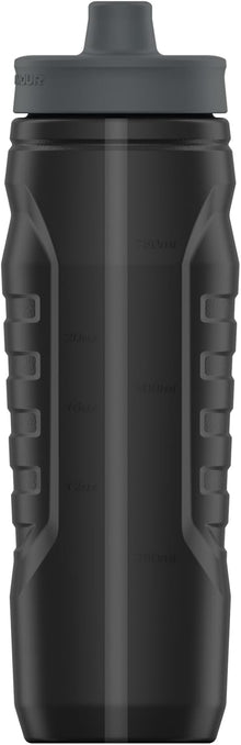 Under Armour Squeeze Water Bottles, 32 oz Water Bottles, Sideline Sports Water Bottle with Quick-Shot Lid, Quick & Easy Hydration, Gym Water Bottles, Squeeze Bottle, 1 32oz Bottle