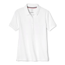 French Toast Women's Juniors' Short Sleeve Stretch Pique Polo Shirt