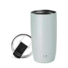 Simple Modern Voyager Tumbler with Flip Lid | Travel Coffee Mug | Insulated Stainless Steel Cold Brew Iced or Hot Coffee Cup | Gifts for Women Men Her Him | 16oz, Almond Birch