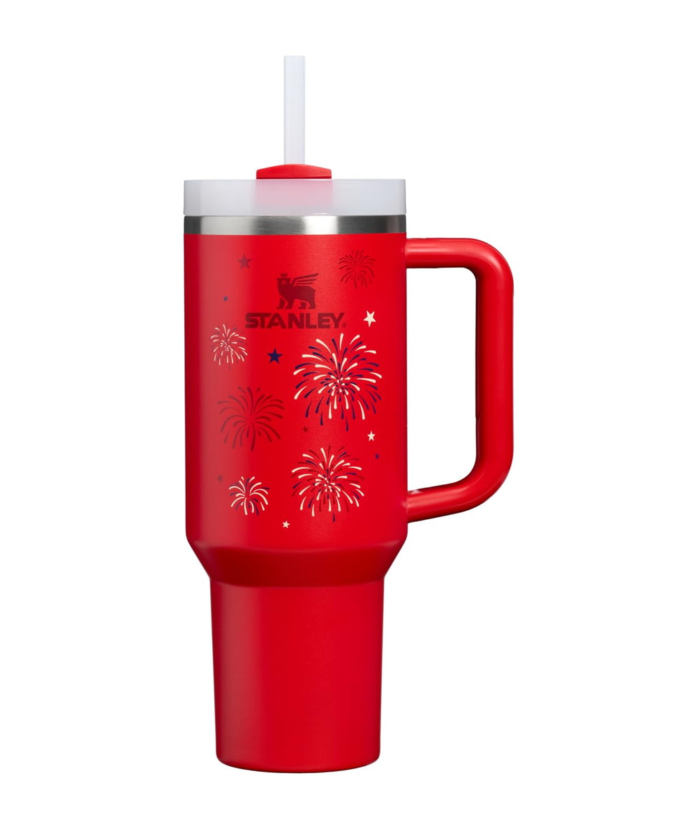 STANLEY Quencher H2.0 Tumbler with Handle and Straw 30 oz | Flowstate 3-Position Lid | Cup Holder Compatible for Travel | Insulated Stainless Steel Cup | BPA-Free | Rose Quartz 2.0
