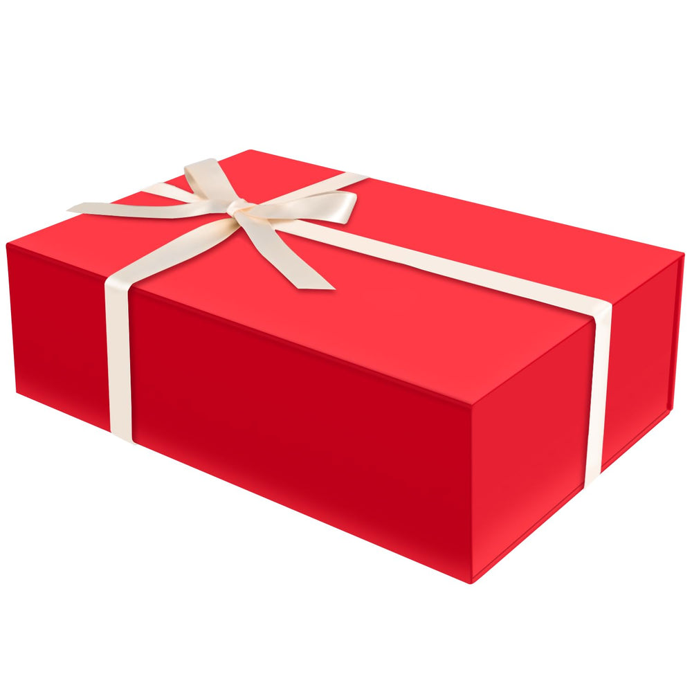 Brothersbox Black Gift Box 13.8"x9.1"x4.3" Large Gift Boxes for Presents with Magnetic Lid, Ribbon, Collapsible Boxes for Valentine's Day Mother's Day Christmas Birthday Wedding