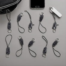 10Pcs Black Detachable Buckle Mobile Phone Accessories Pendant Buckle Small Sling Anti-Lost Lanyard Cords Hanging Head Keychains Hooks, Fasteners, Badge Lanyards