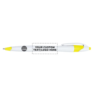 DISCOUNT PROMOS Personalized Ballpoint Pens Bulk Pack of 4-5,000 counts Black Ink, Slim & Curvy Design, Retractable, Ideal for Office, Corporate Merchandise, Tradeshows- Black