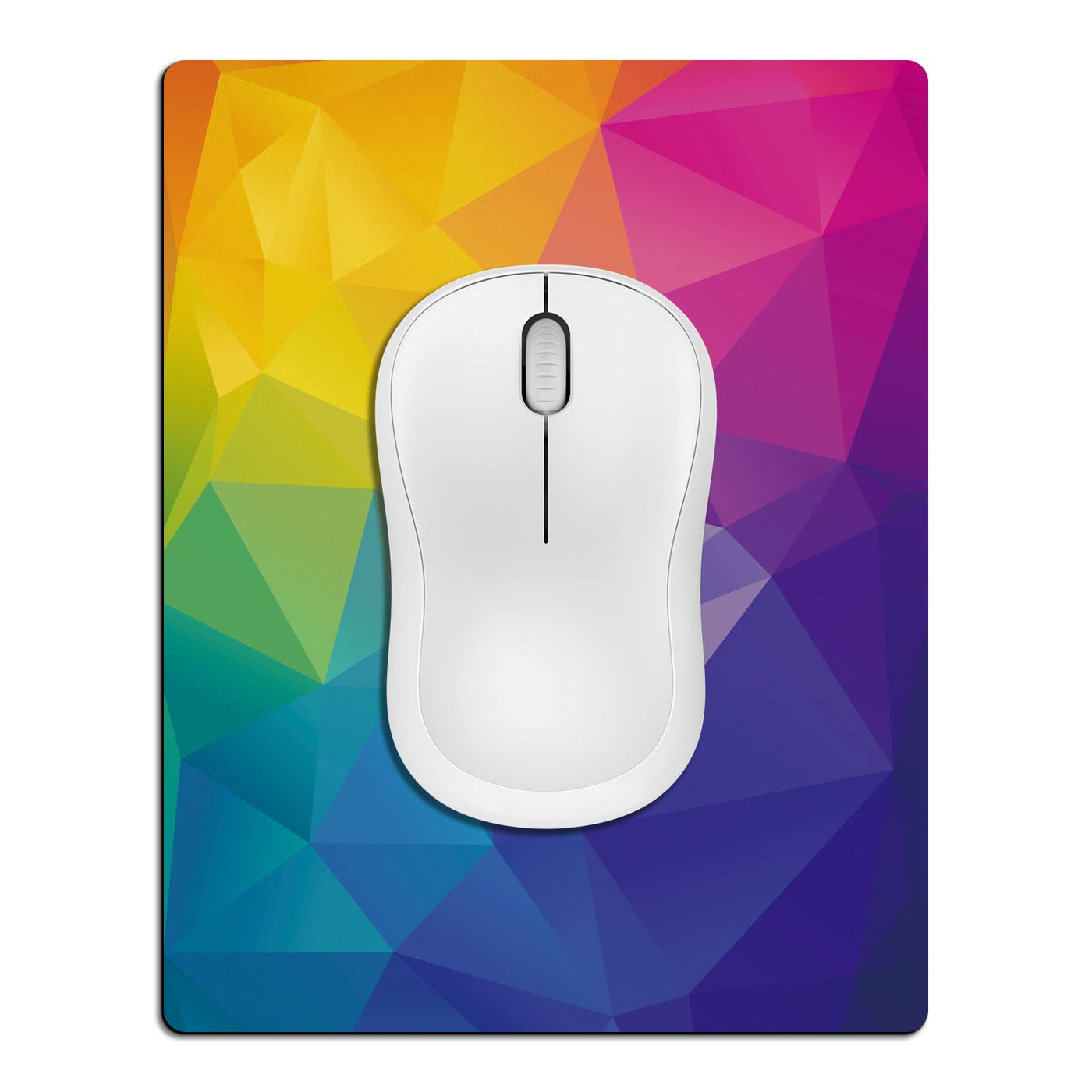 Small Mouse Pad 3 Pack, Mini Mouse Pads for Wireless Mouse and Laptop Computer, Portable Mousepad with Non-Slip Rubber Base & Waterproof Surface - Black -5.5 x 7 in