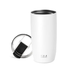 Simple Modern Voyager Tumbler with Flip Lid | Travel Coffee Mug | Insulated Stainless Steel Cold Brew Iced or Hot Coffee Cup | Gifts for Women Men Her Him | 16oz, Almond Birch
