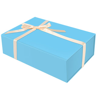 Brothersbox Black Gift Box 13.8"x9.1"x4.3" Large Gift Boxes for Presents with Magnetic Lid, Ribbon, Collapsible Boxes for Valentine's Day Mother's Day Christmas Birthday Wedding