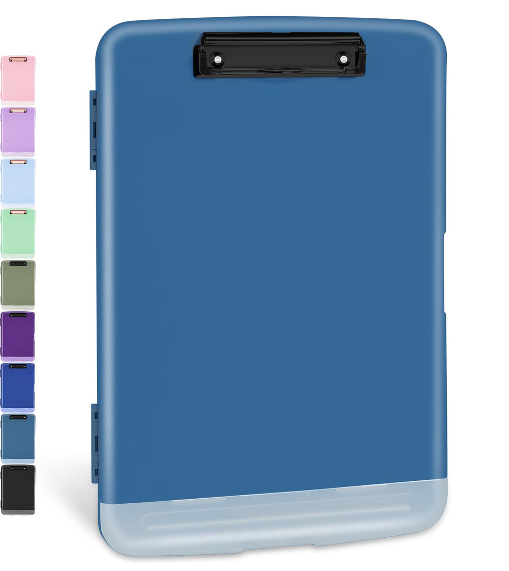 Sooez Clipboards with Storage, High Capacity Clip Boards 8.5x11 with Storage, Heavy Duty Nursing Clipboard Folder, Plastic Clipboard with Pen Holder for Women Teachers Work, School & Office Supplies