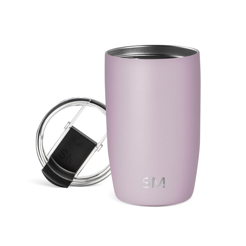 Simple Modern Voyager Tumbler with Flip Lid | Travel Coffee Mug | Insulated Stainless Steel Cold Brew Iced or Hot Coffee Cup | Gifts for Women Men Her Him | 16oz, Almond Birch