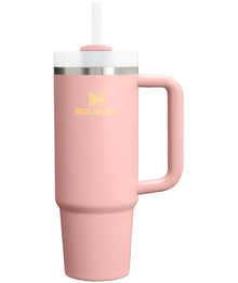 STANLEY Quencher H2.0 Tumbler with Handle and Straw 30 oz | Flowstate 3-Position Lid | Cup Holder Compatible for Travel | Insulated Stainless Steel Cup | BPA-Free | Rose Quartz 2.0