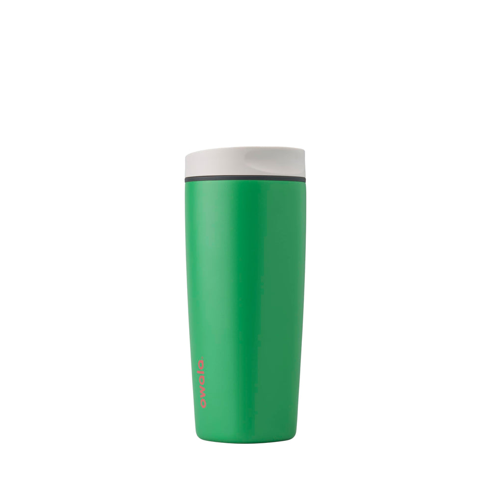 Owala SmoothSip Slider Insulated Stainless Steel Coffee Tumbler, Reusable Iced Coffee Cup, Hot Coffee Travel Mug, BPA Free 20 oz, Vanilla Bean