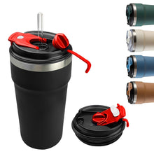 SPLMIFA Travel coffee mugs leak-proof, reusable coffee cups with lids, stainless steel vacuum insulated coffee tumblers, thermal insulation cups for men & women keep drinks hot & cold(2nd-Black, 12OZ)
