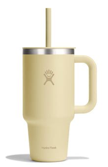 Hydro Flask Travel Tumbler with Handle, Lid and Straw - Insulated Stainless Steel in 32 Oz Trillium