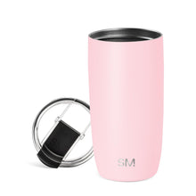 Simple Modern Voyager Tumbler with Flip Lid | Travel Coffee Mug | Insulated Stainless Steel Cold Brew Iced or Hot Coffee Cup | Gifts for Women Men Her Him | 16oz, Almond Birch