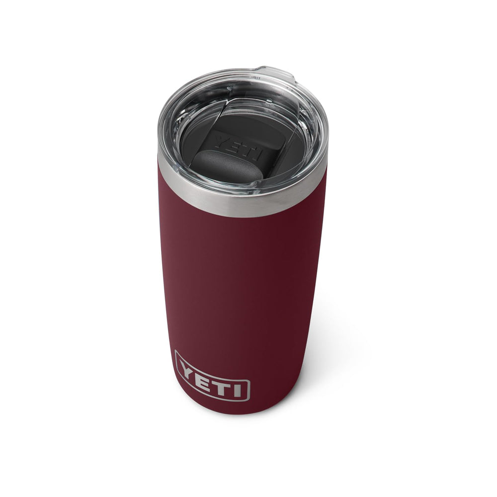 YETI Rambler 10 oz Tumbler, Stainless Steel, Vacuum Insulated with MagSlider Lid, Black Forest Green