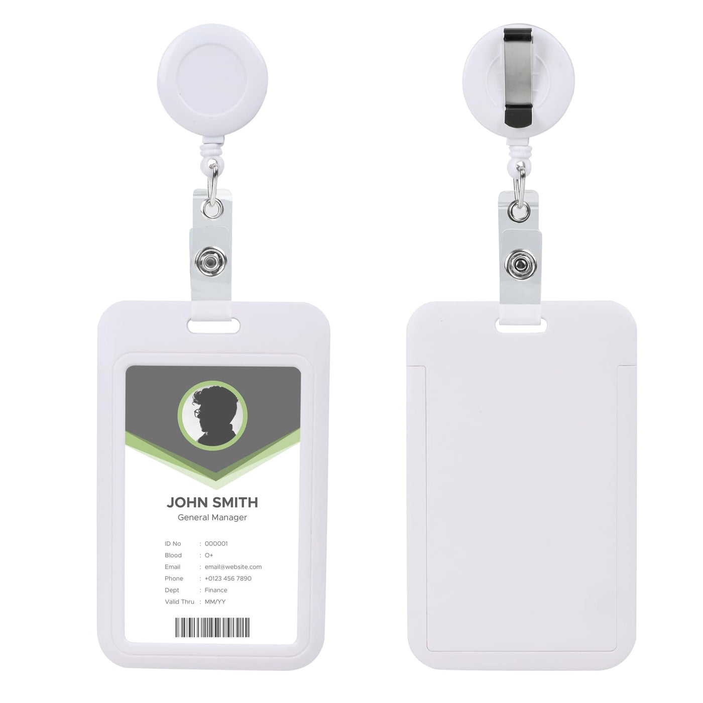 Retractable ID Badge Holder with Breakaway Lanyard,Heavy Duty Badge Reel,Detachable Keychain, Cruise Ship Cards Holder,for Nurse Officer Teacher Security Staff Women Men