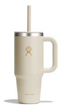Hydro Flask Travel Tumbler with Handle, Lid and Straw - Insulated Stainless Steel in 32 Oz Trillium