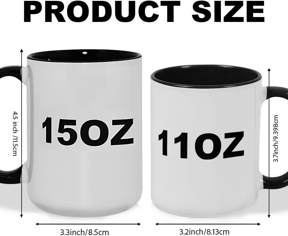 Custom Mug, Customized 15oz Photo Coffee Mug Personalized 11 Oz Ceramic Mug with Photo, Taza Personalizadas for Men Women Family