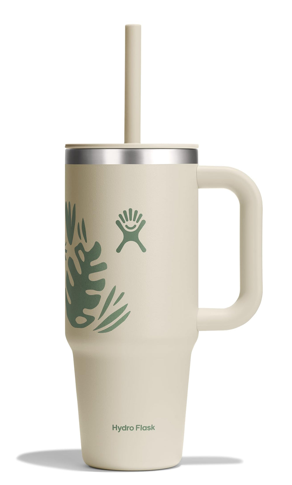 Hydro Flask Travel Tumbler with Handle, Lid and Straw - Insulated Stainless Steel in 32 Oz Trillium