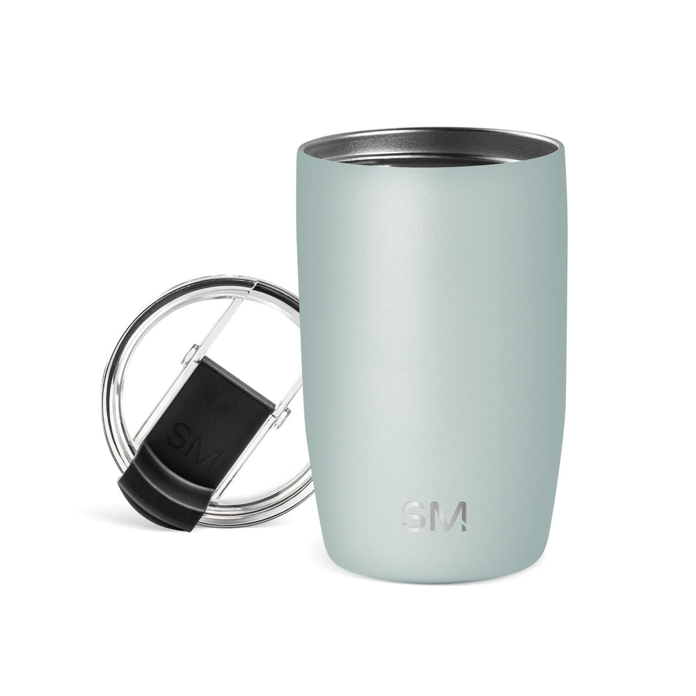 Simple Modern Voyager Tumbler with Flip Lid | Travel Coffee Mug | Insulated Stainless Steel Cold Brew Iced or Hot Coffee Cup | Gifts for Women Men Her Him | 16oz, Almond Birch