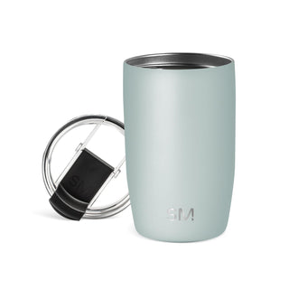 Simple Modern Voyager Tumbler with Flip Lid | Travel Coffee Mug | Insulated Stainless Steel Cold Brew Iced or Hot Coffee Cup | Gifts for Women Men Her Him | 16oz, Almond Birch