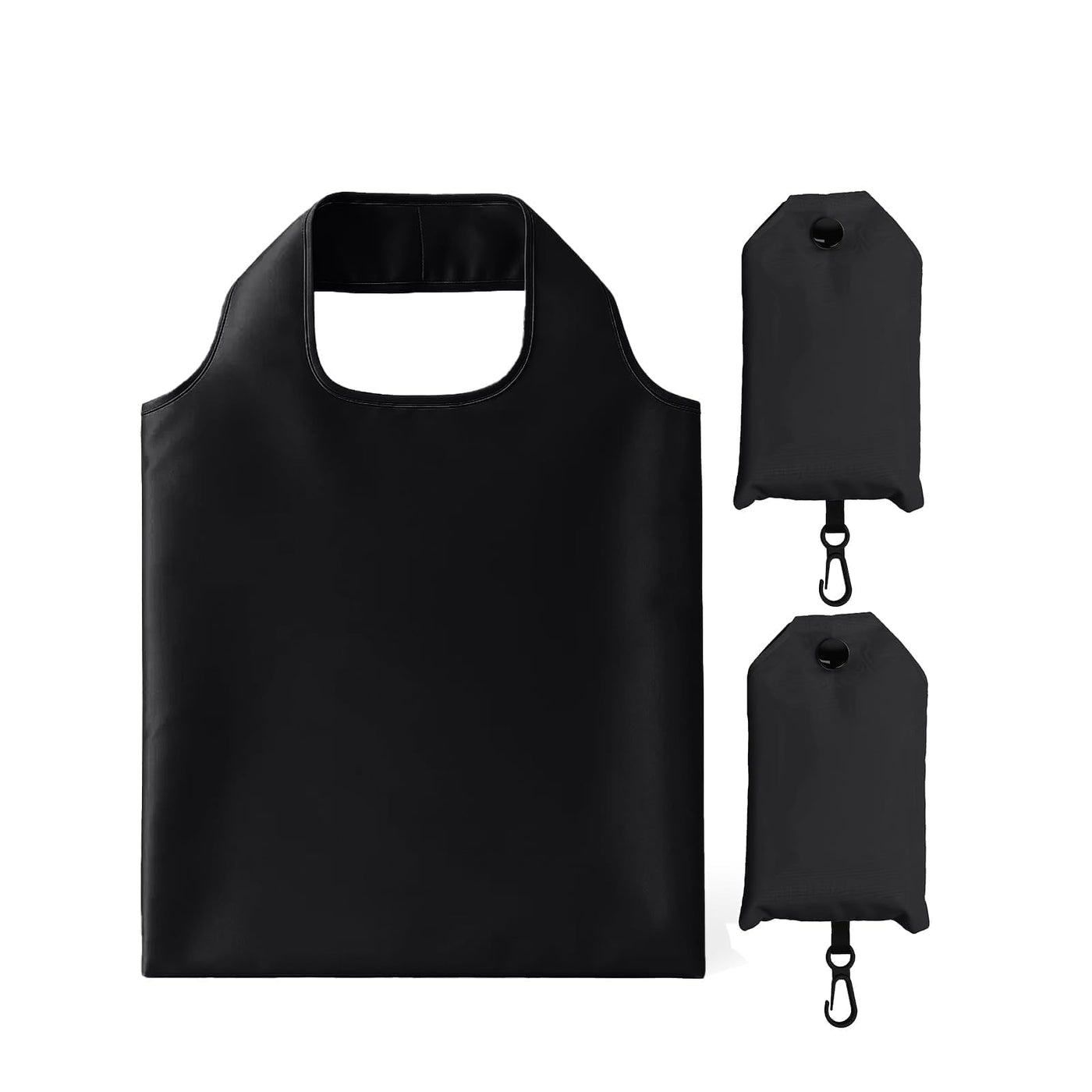 2 Pack Foldable Shopping Bag, Waterproof Reusable Grocery Tote Bag Holder,Nylon(Green A)