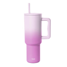 Simple Modern 40 oz Trek Tumbler with Handle and Straw Lid | Cup Holder Friendly Insulated Stainless Steel Travel Mug | Midnight Black