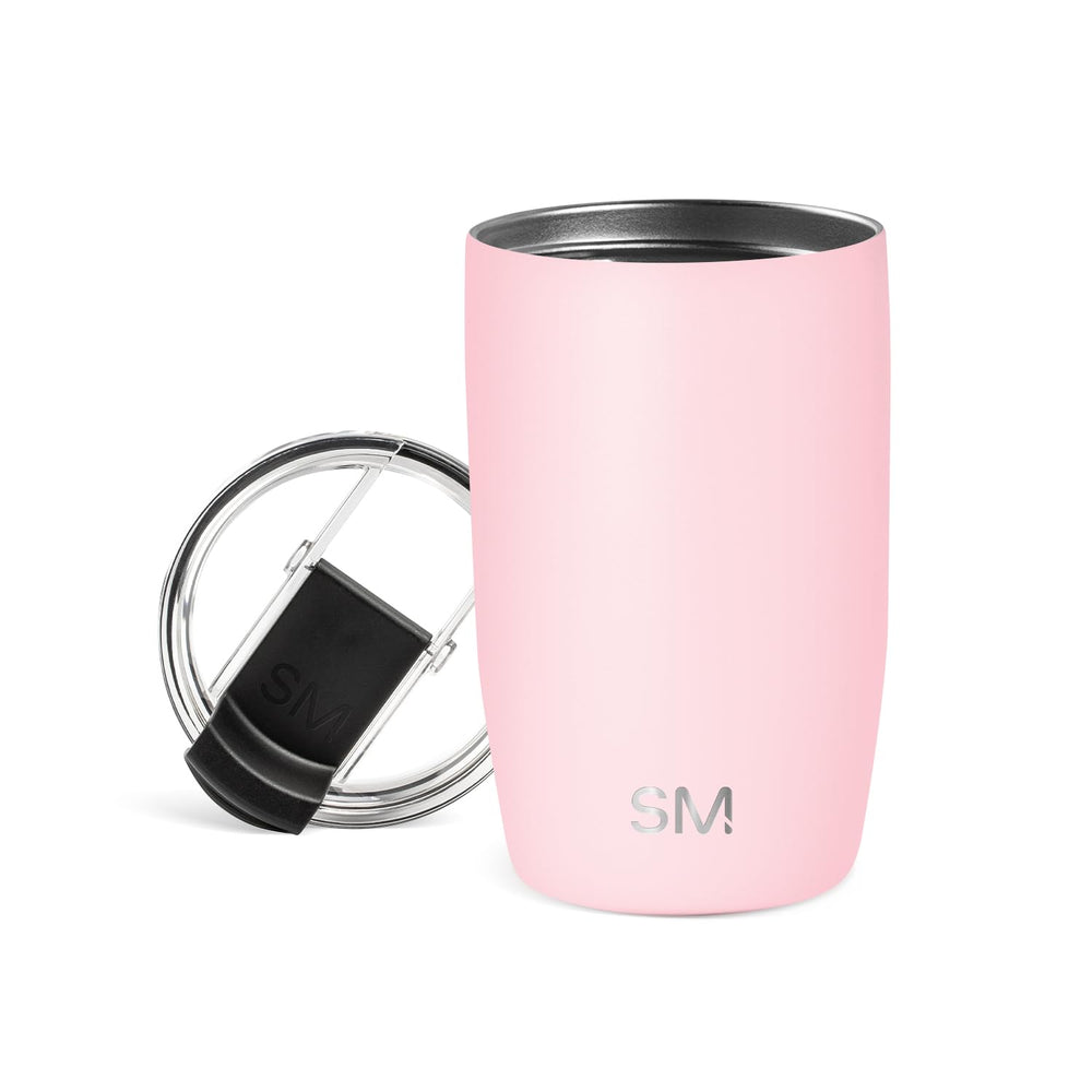 Simple Modern Voyager Tumbler with Flip Lid | Travel Coffee Mug | Insulated Stainless Steel Cold Brew Iced or Hot Coffee Cup | Gifts for Women Men Her Him | 16oz, Almond Birch
