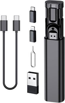 Multi USB Charging Adapter Cable & Conversion Set, USB A to Type C & Lightning Adapter, 60W Fast Charging & Data Transfer Cable